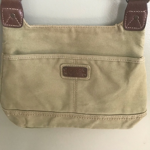 Relic crossbody tan messenger bag - Picture 2 of 8